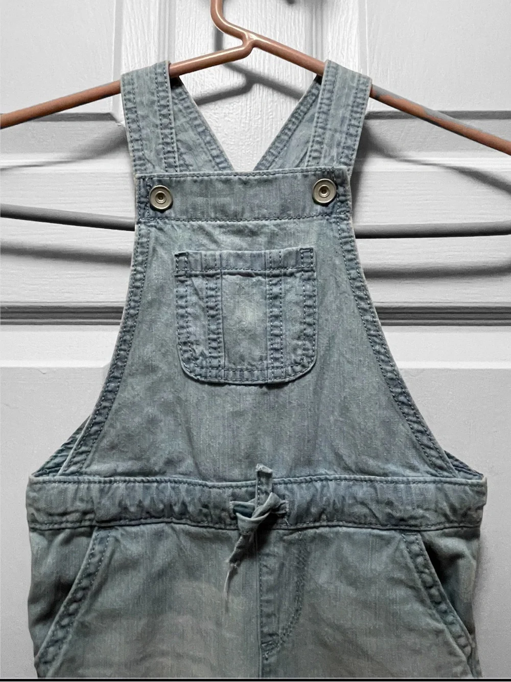 The Children's Place Light Wash Denim Overalls - Light Blue